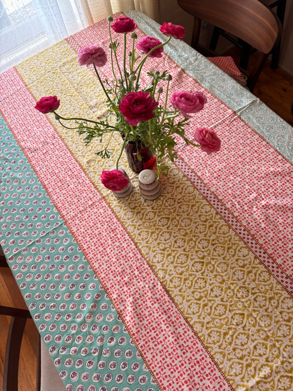 Mixed floral tablecloth 60”x90”